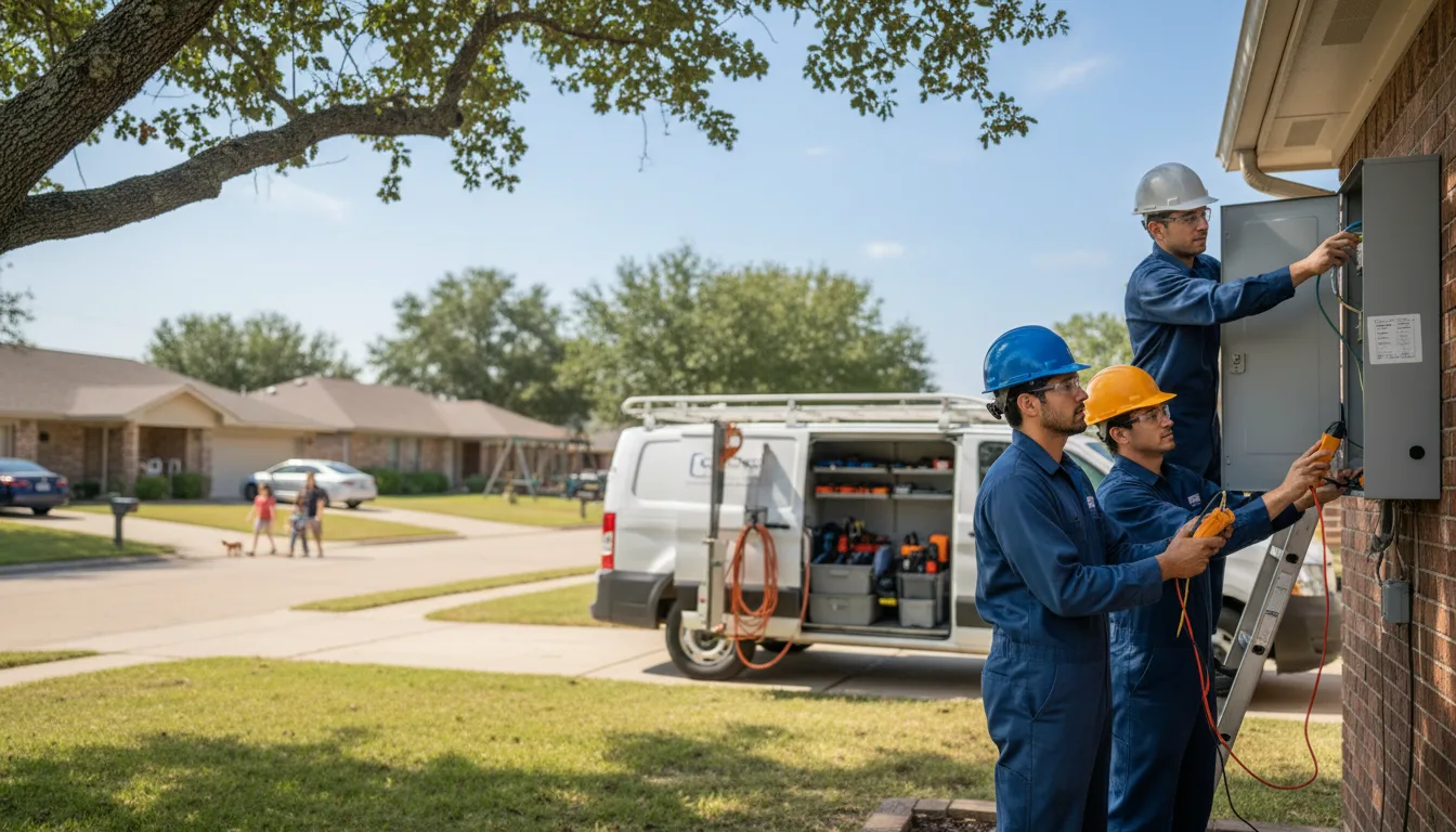 Certified electrician providing emergency electrical services in Converse, TX